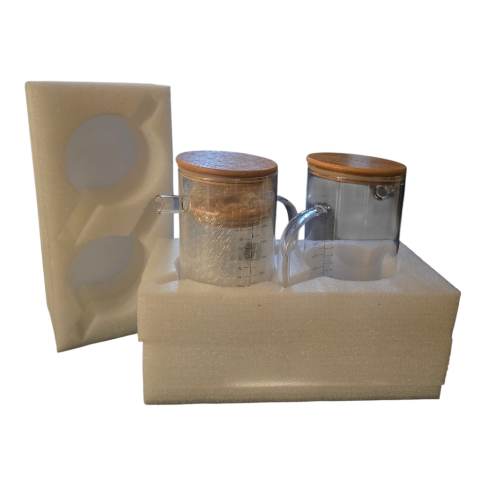 Glass Laundry Detergent Dispenser Set of 3 - Extra Large 2x 64oz 1x 32oz Liquid - Picture 11 of 16